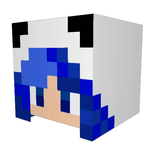 TiffanyITA Minecraft avatar head, 3D render