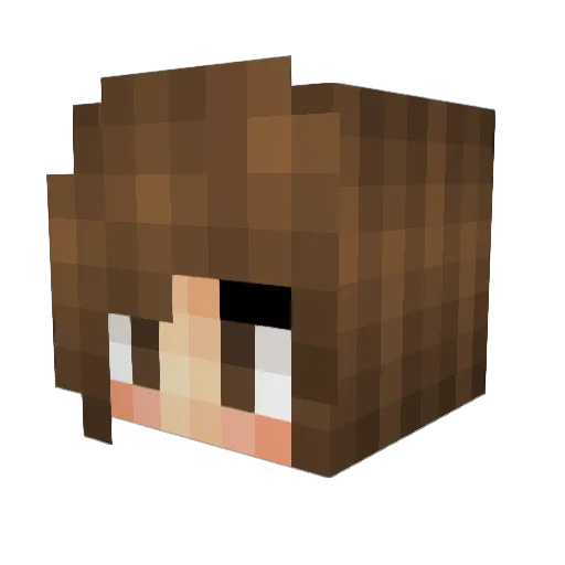 TiffanyMB Minecraft avatar head, 3D render