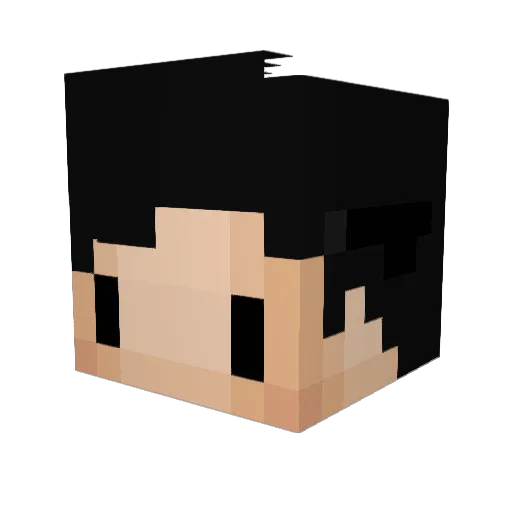 Tiffeny Minecraft avatar head, 3D render