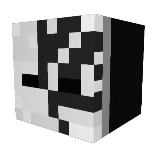 Tiffzz Minecraft avatar head, 3D render