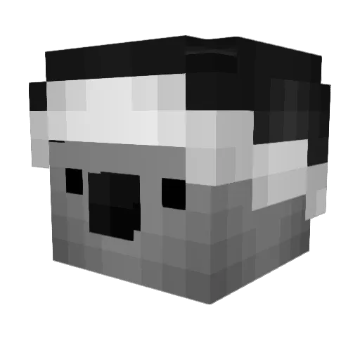 Tig666 Minecraft avatar head, 3D render