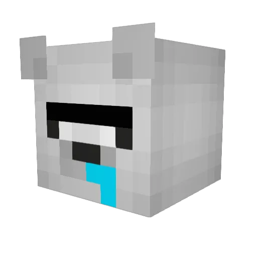 TigaWoodz Minecraft avatar head, 3D render