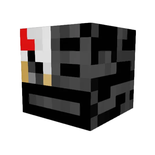 TigeR_DrinK Minecraft avatar head, 3D render