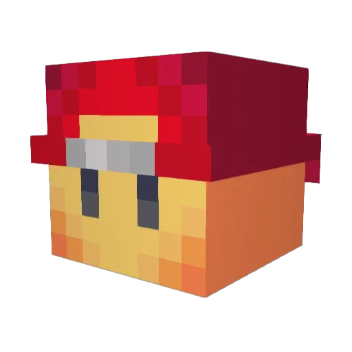 Tiger201102 Minecraft avatar head, 3D render