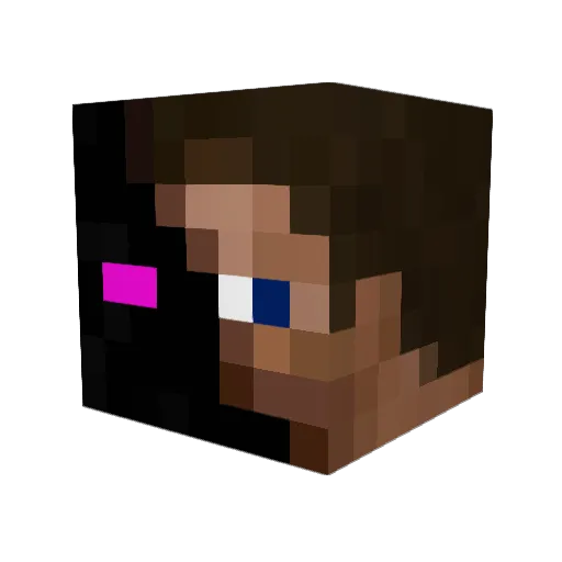 TigerDog666 Minecraft avatar head, 3D render