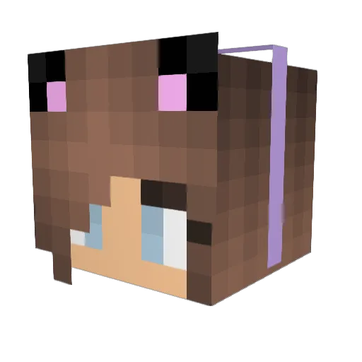 TigerEmely Minecraft avatar head, 3D render