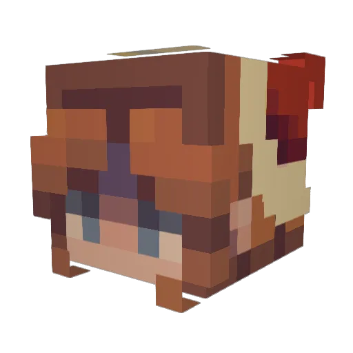 TigerLily011 Minecraft avatar head, 3D render