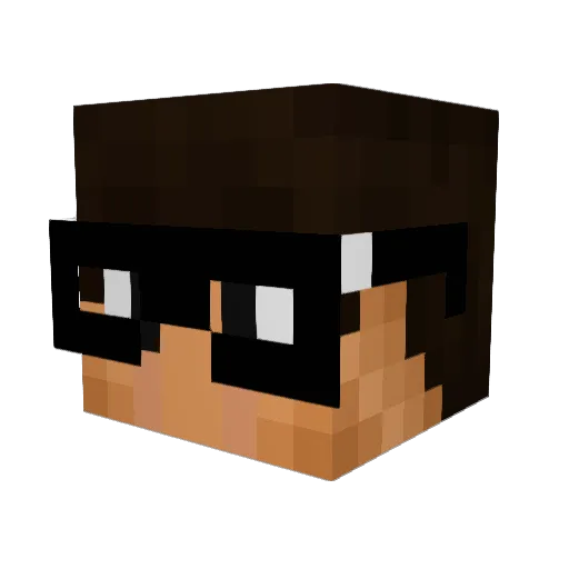 TigerPvP Minecraft avatar head, 3D render