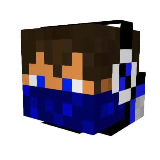 TigerSoze Minecraft avatar head, 3D render