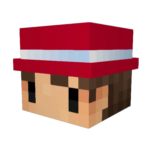 TigerWolf12 Minecraft avatar head, 3D render