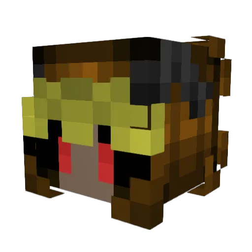TigerWomanIta Minecraft avatar head, 3D render