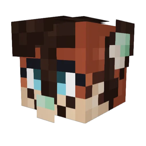 Tiger_Royale Minecraft avatar head, 3D render