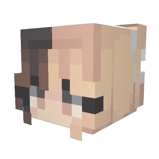 Tigerbaby1987 Minecraft avatar head, 3D render