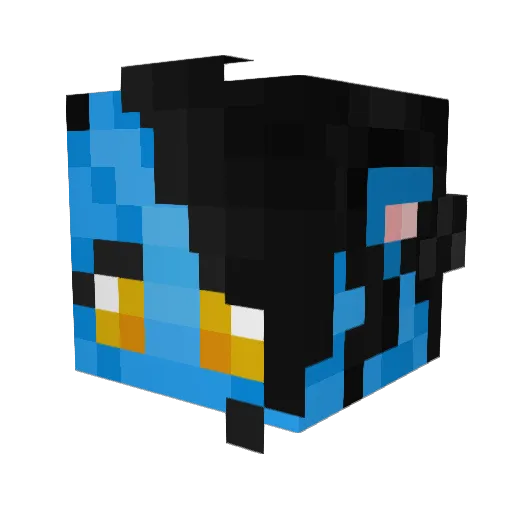 Tigerclaws44 Minecraft avatar head, 3D render