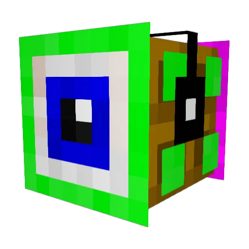 Tigerhen Minecraft avatar head, 3D render