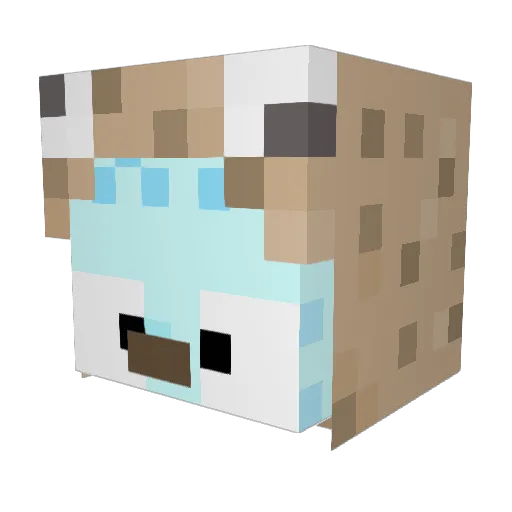 Tigerhungtw Minecraft avatar head, 3D render