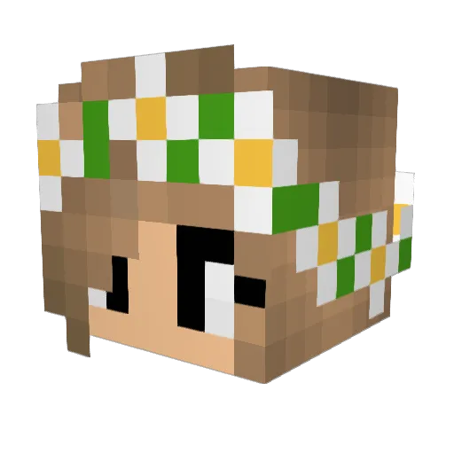 Tigerlilly105 Minecraft avatar head, 3D render
