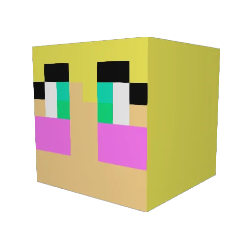 Tigerlily2008 Minecraft avatar head, 3D render