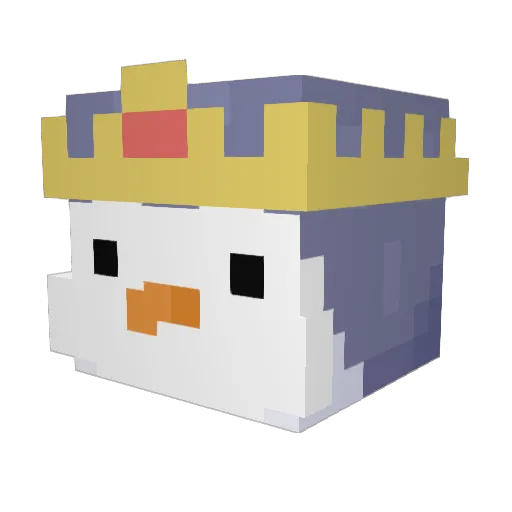 Tigero14 Minecraft avatar head, 3D render