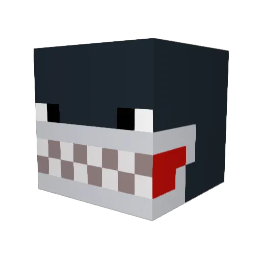 Tigershark3005 Minecraft avatar head, 3D render