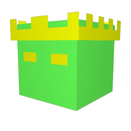 Tigershark Minecraft avatar head, 3D render