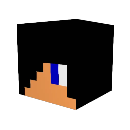 Tigerwls Minecraft avatar head, 3D render