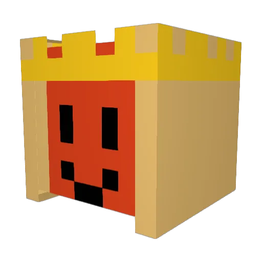 Tigerx45 Minecraft avatar head, 3D render