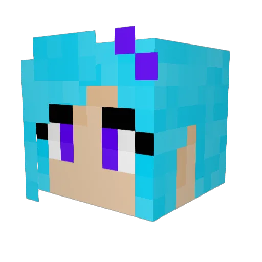 Tiggawoo Minecraft avatar head, 3D render