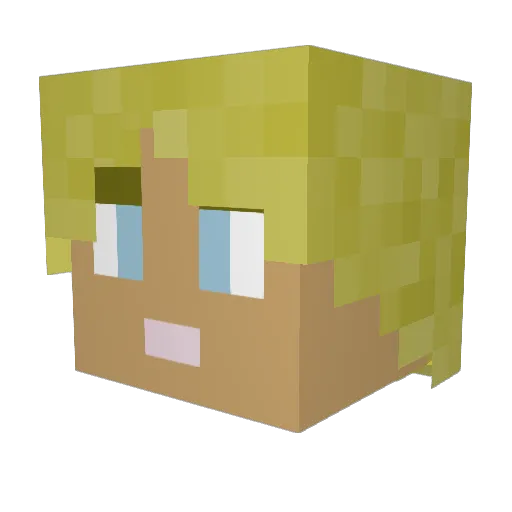 TiggerGGeny Minecraft avatar head, 3D render