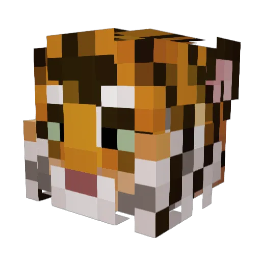 Tigger_PL Minecraft avatar head, 3D render