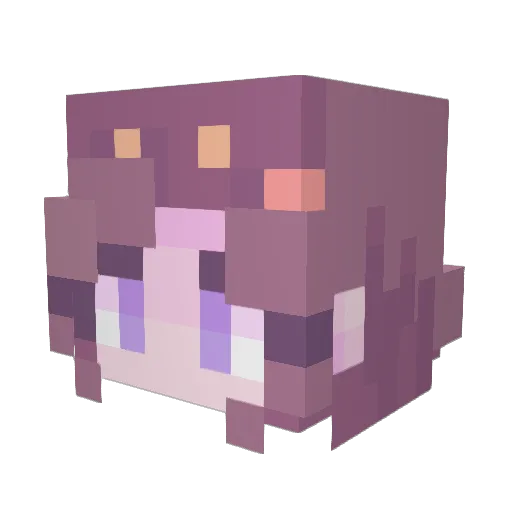Tiggerluhoo Minecraft avatar head, 3D render