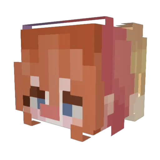 Tiggler Minecraft avatar head, 3D render