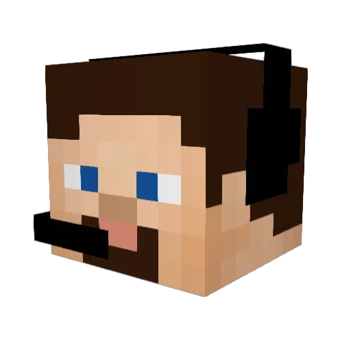 Tigos_4 Minecraft avatar head, 3D render