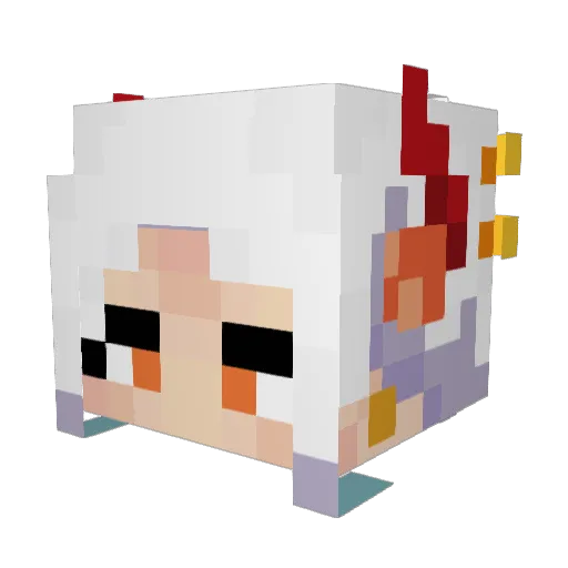 TigratoR Minecraft avatar head, 3D render