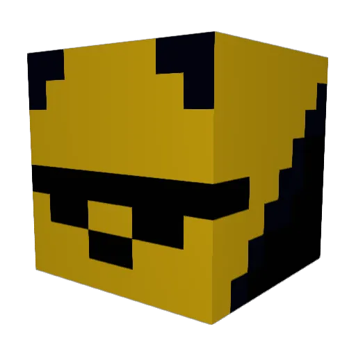 TigreFuego Minecraft avatar head, 3D render