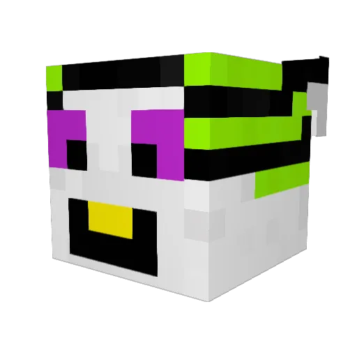 Tigrorm Minecraft avatar head, 3D render
