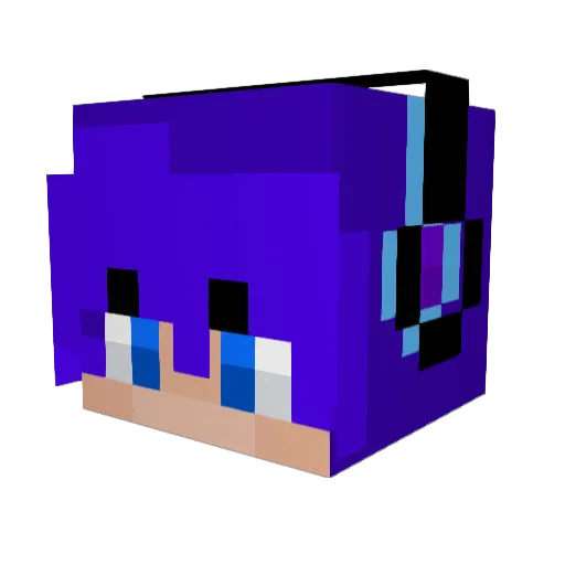 Tigrostar Minecraft avatar head, 3D render
