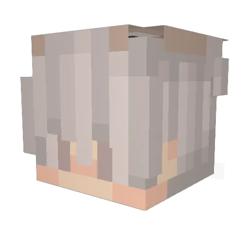 Tigrou_u Minecraft avatar head, 3D render