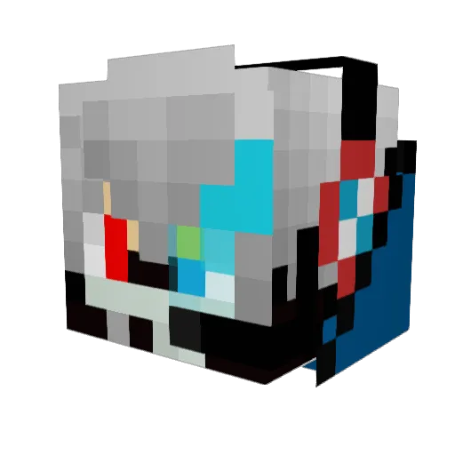 TiiNZ1K4 Minecraft avatar head, 3D render