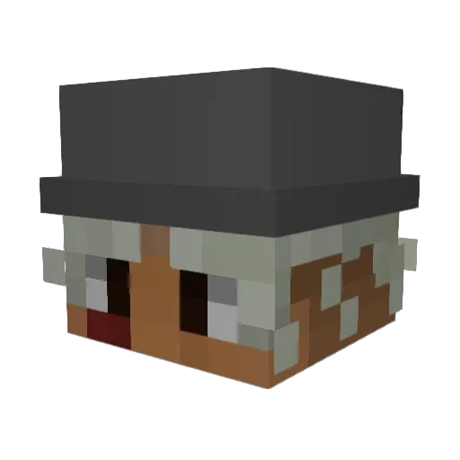 TiiVa Minecraft avatar head, 3D render