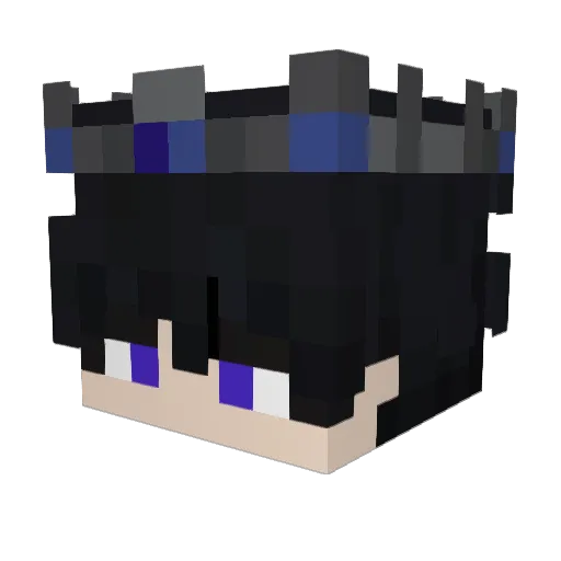 Tii_ConREX Minecraft avatar head, 3D render