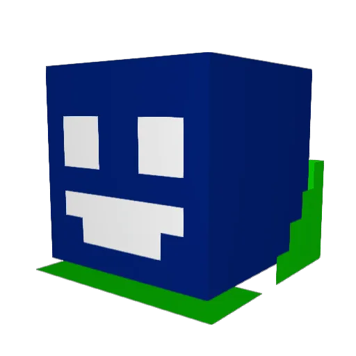 Tiiker Minecraft avatar head, 3D render