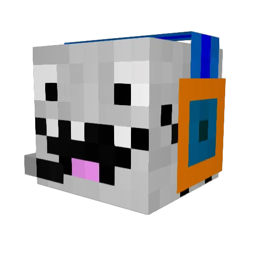 TijaristShark Minecraft avatar head, 3D render