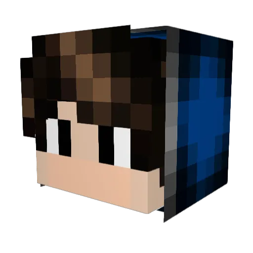 Tijmenjelle Minecraft avatar head, 3D render