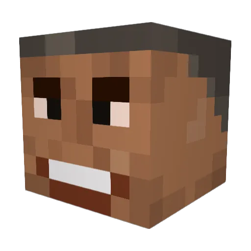 Tijmino123 Minecraft avatar head, 3D render