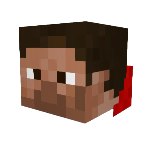 Tijngamezzz Minecraft avatar head, 3D render