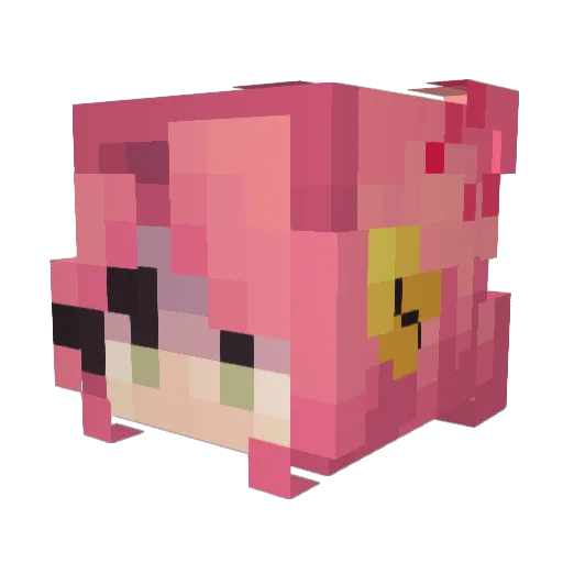 Tik0xgul Minecraft avatar head, 3D render