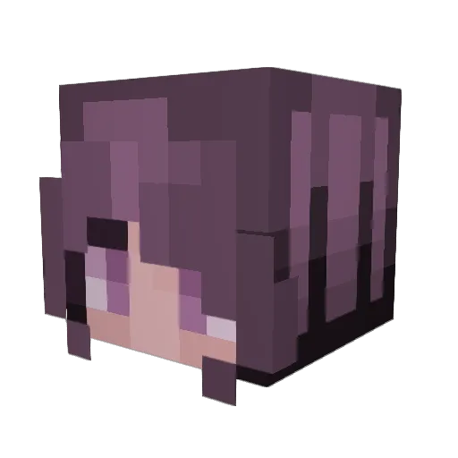 Tikarey Minecraft avatar head, 3D render