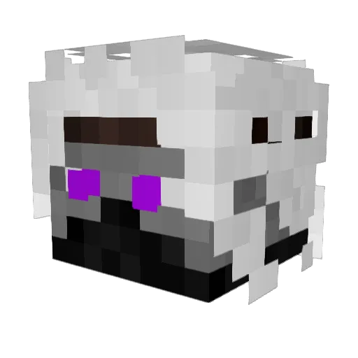 Tikbalang_ Minecraft avatar head, 3D render