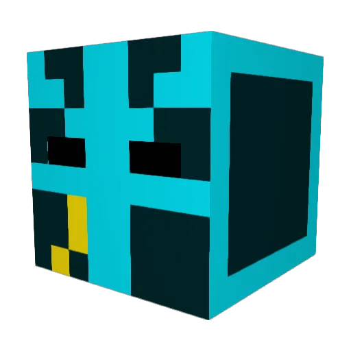 Tike32 Minecraft avatar head, 3D render